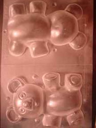 3D Large Teddy Bear Chocolate Mold - 2 Pieces - 60AO-935