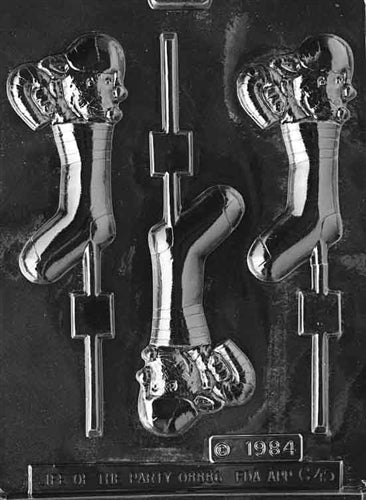 Mouse In Stocking Lolly Chocolate Mold