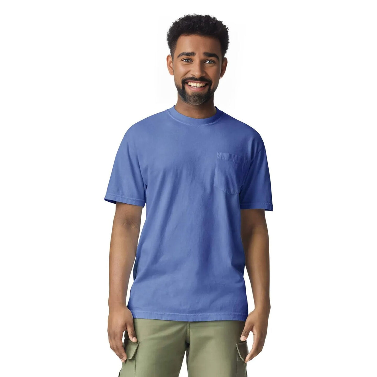 Comfort Colors® Garment-Dyed Heavyweight Pocket Crewneck Short Sleeve T-Shirt