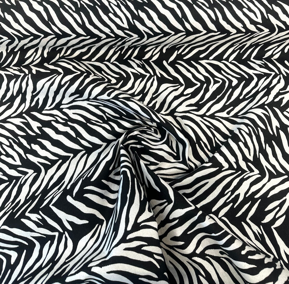 Sunbrella Veranda Black Reversible Outdoor Performance Acrylic Fabric - Black And White Zebra-Like Pattern, 54" Width (By The Yard)