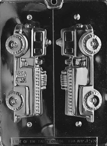 3D Fire Truck Chocolate Mold