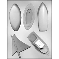 3D Boat Assortment Chocolate Mold