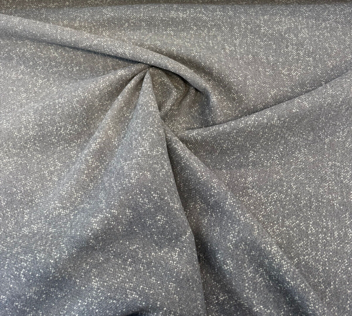 Sunbrella Tweeds ReTweed Collection Solution Dyed Acrylic Fabric - Greystone Textured Tweed, 54" Width (1 Yard)