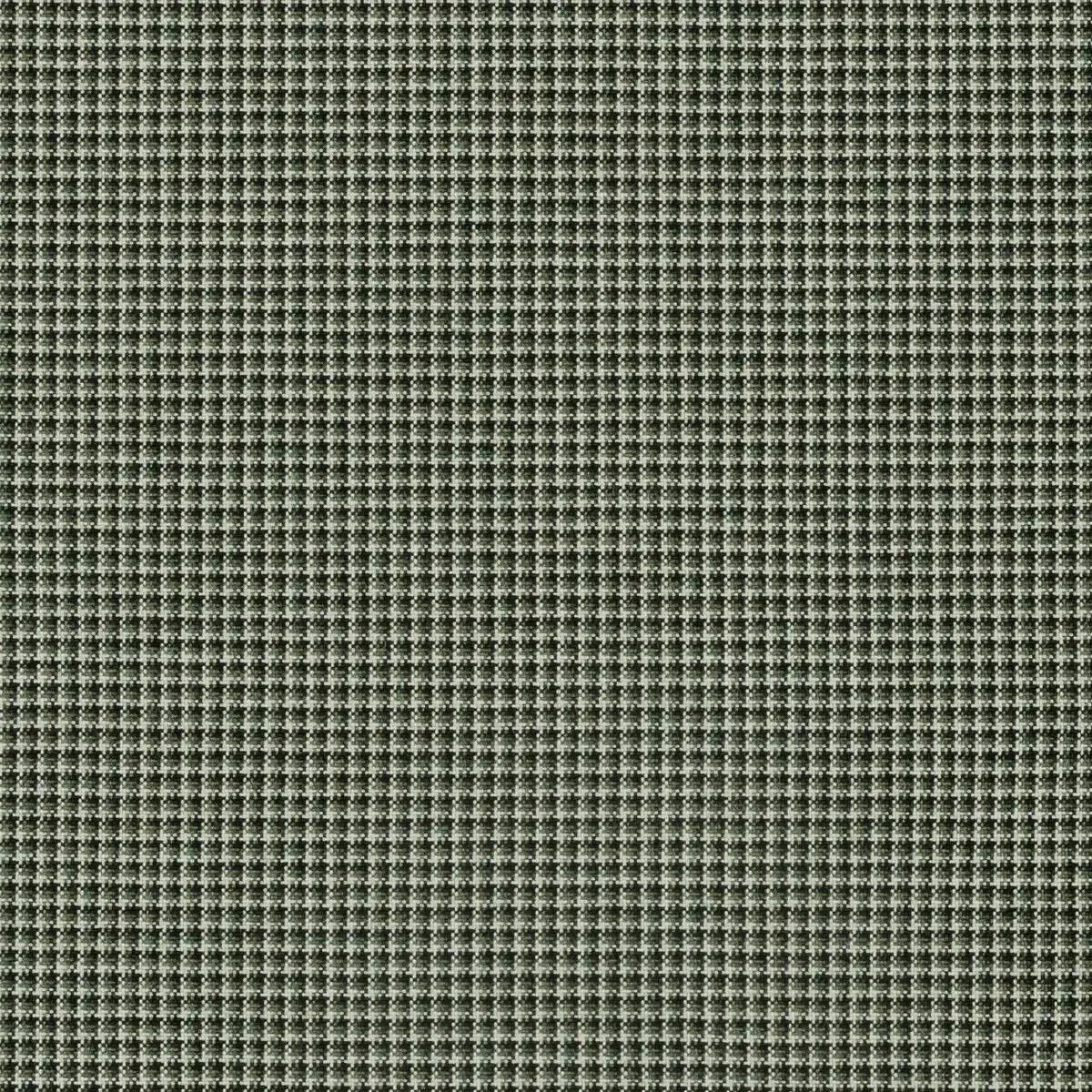 Sunbrella Lore Moss Green Backed Acrylic Fabric - Small Scale Houndstooth, 54" Width (1 Yard)
