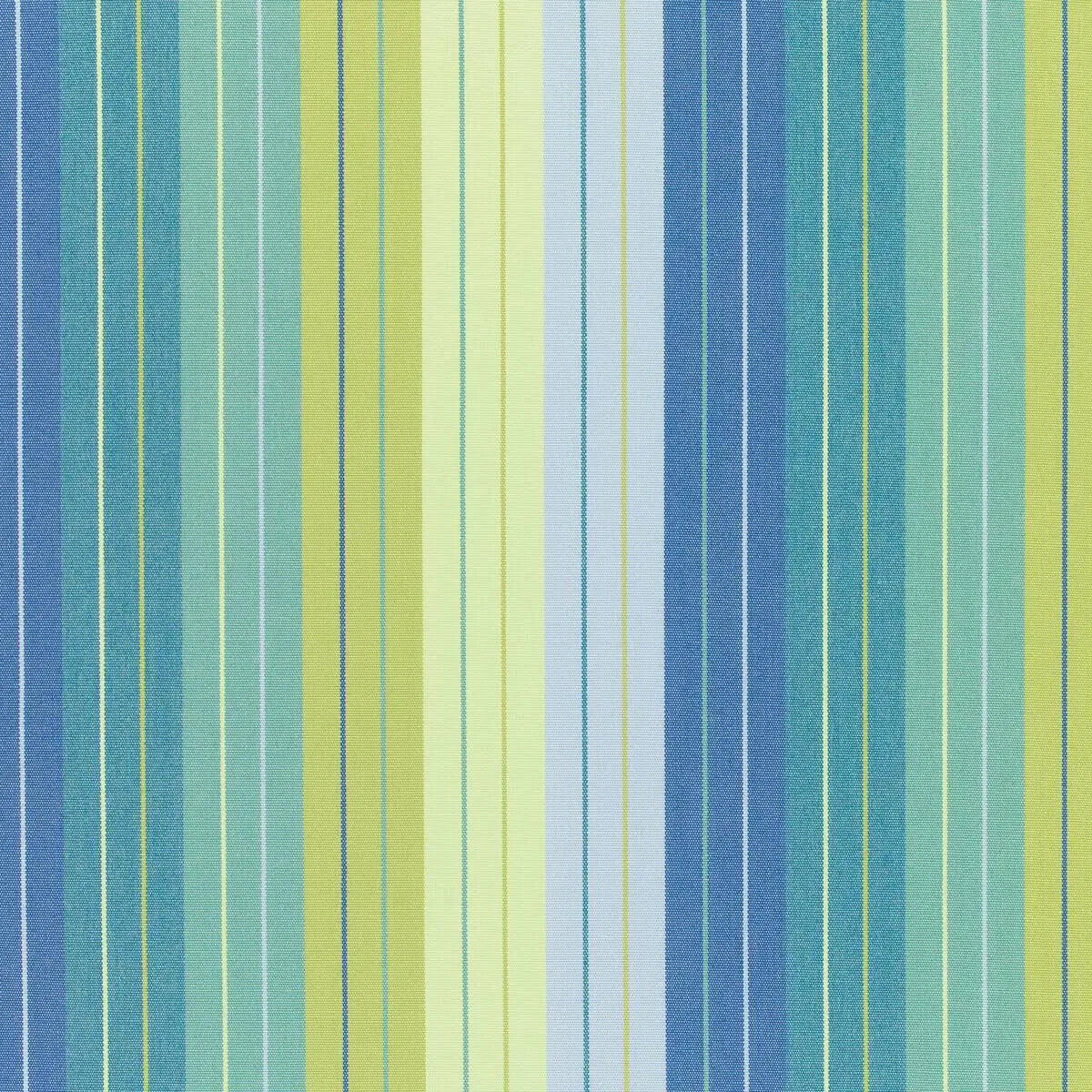 Sunbrella Seville Seaside Acrylic Fabric - Blue Green Stripe, 54" Width (1 Yard)