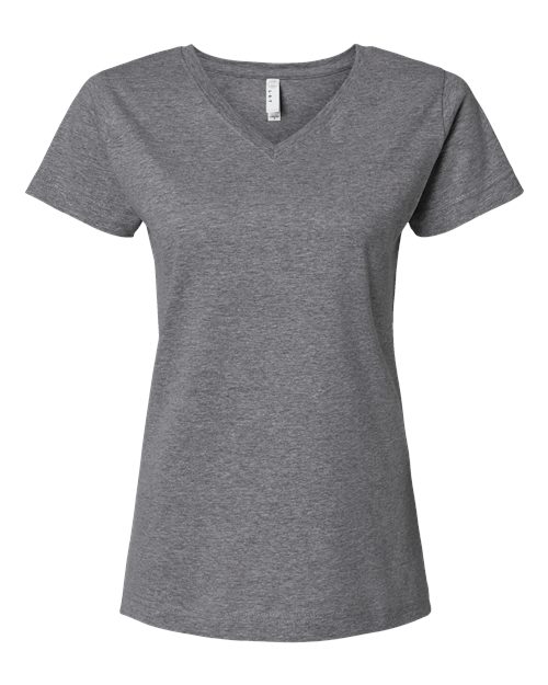 Women's Fine Jersey Short Sleeve V-Neck Tee