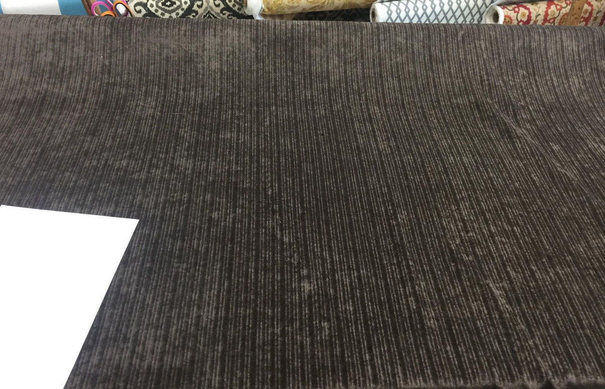 P Kaufman Kismet Woven Polyester Fabric - Walnut, Drapery Upholstery, 58" Width (1 Yard)