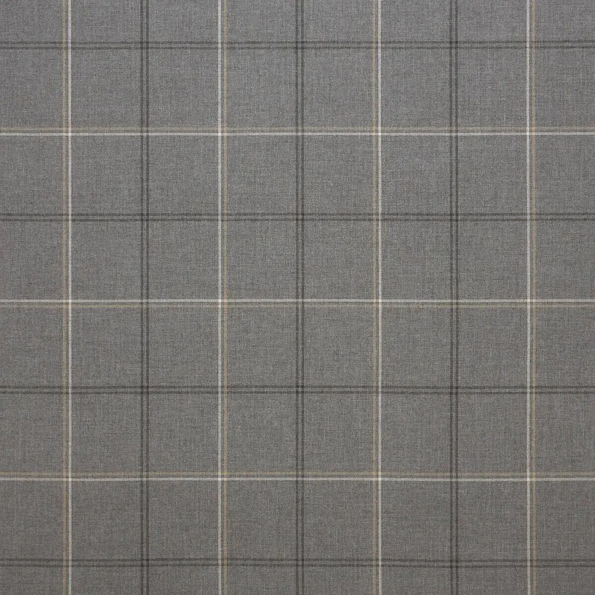 Sunbrella Paradigm Solution Dyed Acrylic Fabric - Stone Gray Plaid, 54" Width (1 Yard)