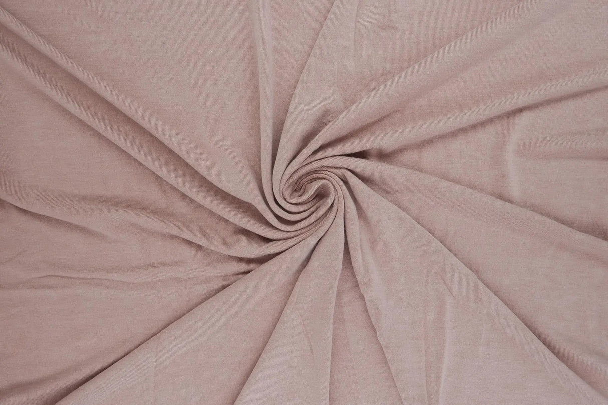 1 Yard Vortex Washed Jersey Solid Fabric, 58/60'' Wide Rayon Spandex Blend