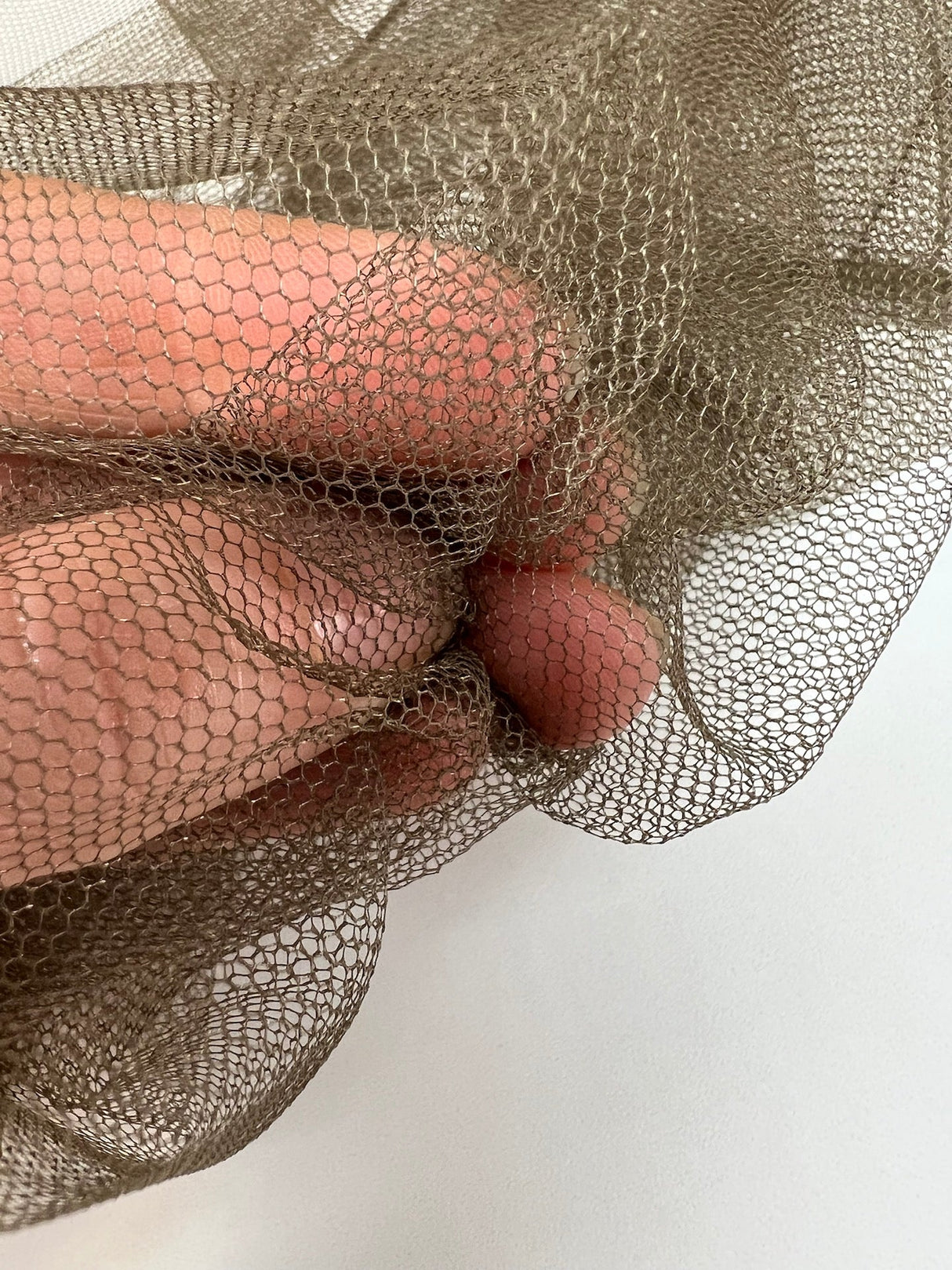 Polyester Mesh Fabric Brown Green