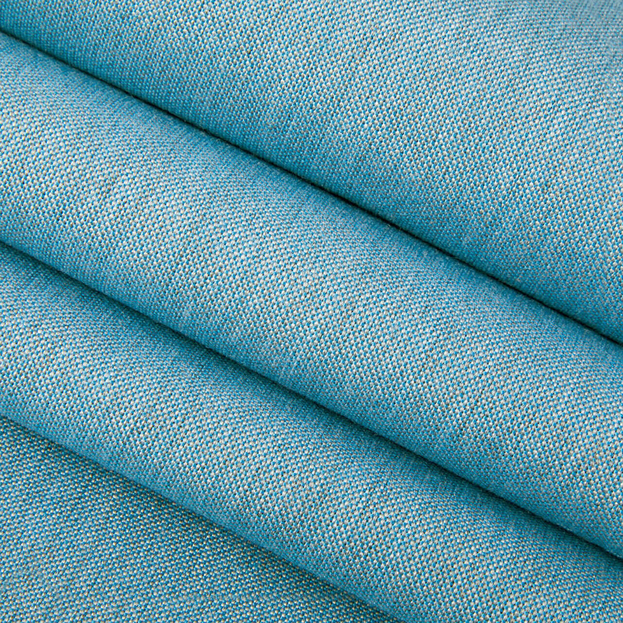 Cast Blue Horizon Sunbrella Acrylic Fabric - Bright Blue Heathered Weave, 54" Width (1 Yard)