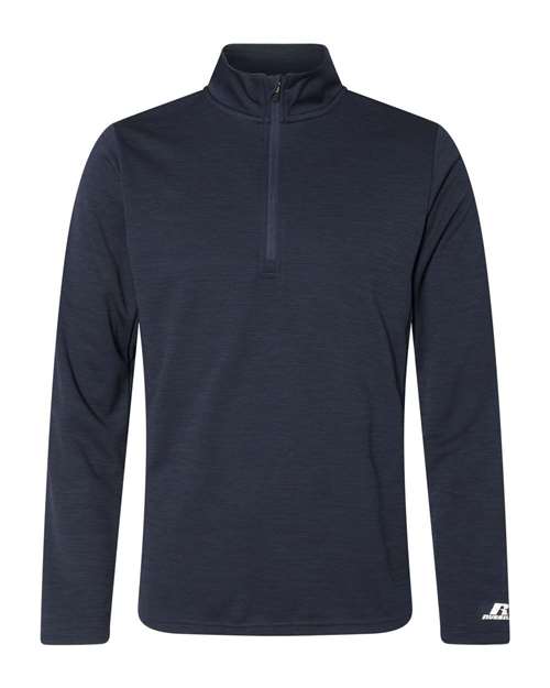 Russell Athletic Men's Striated Quarter-Zip Pullover