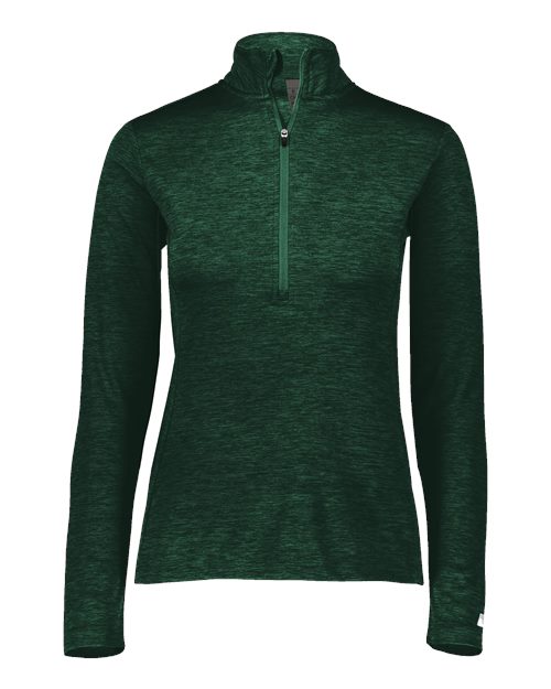 Russell Athletic Women's Striated Quarter-Zip Pullover