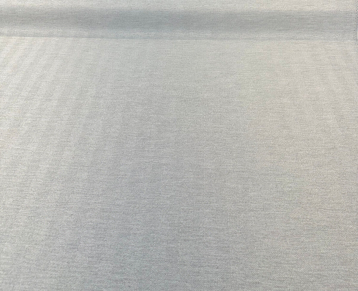 Sunbelievable Performance Herringbone Flip Flop Light Gray Oyster Solution Dyed Acrylic Polyester Fabric - Light Gray Oyster Herringbone, 59" Width (1 Yard)