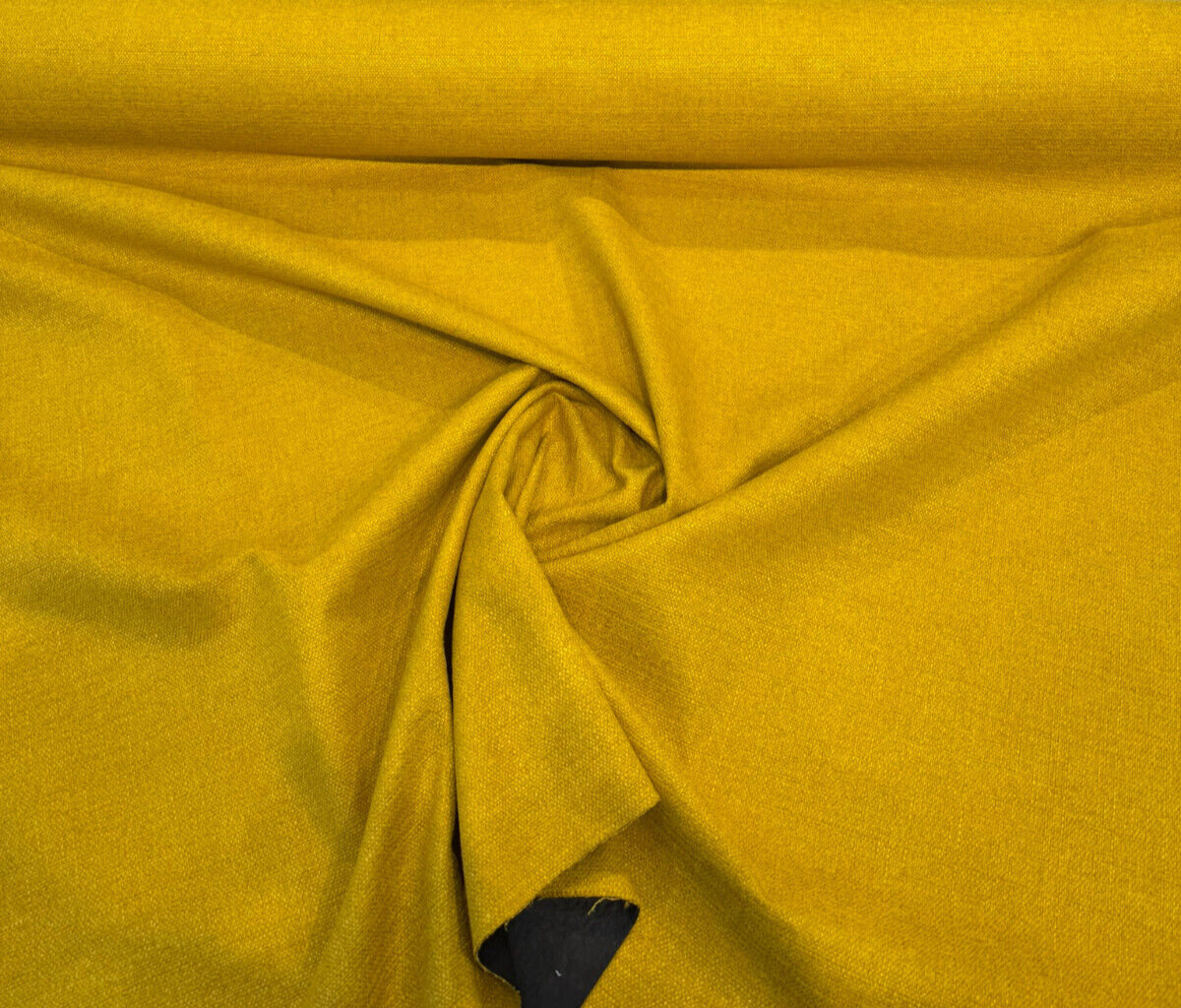 Penelope Chenille Upholstery Fabric - Golden Yellow, 55" Width (1 Yard)