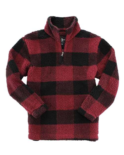 Unisex Sherpa Fleece Quarter-Zip Pullover
