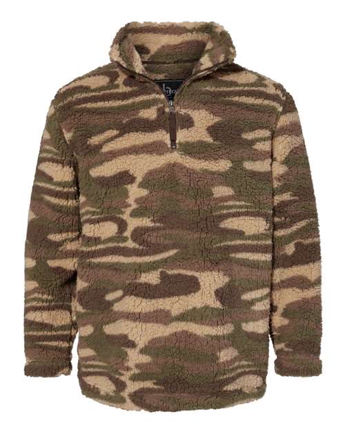 Unisex Sherpa Fleece Quarter-Zip Pullover