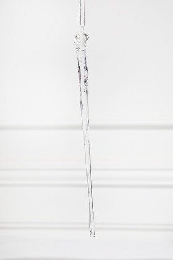Glass Icicle Ornament