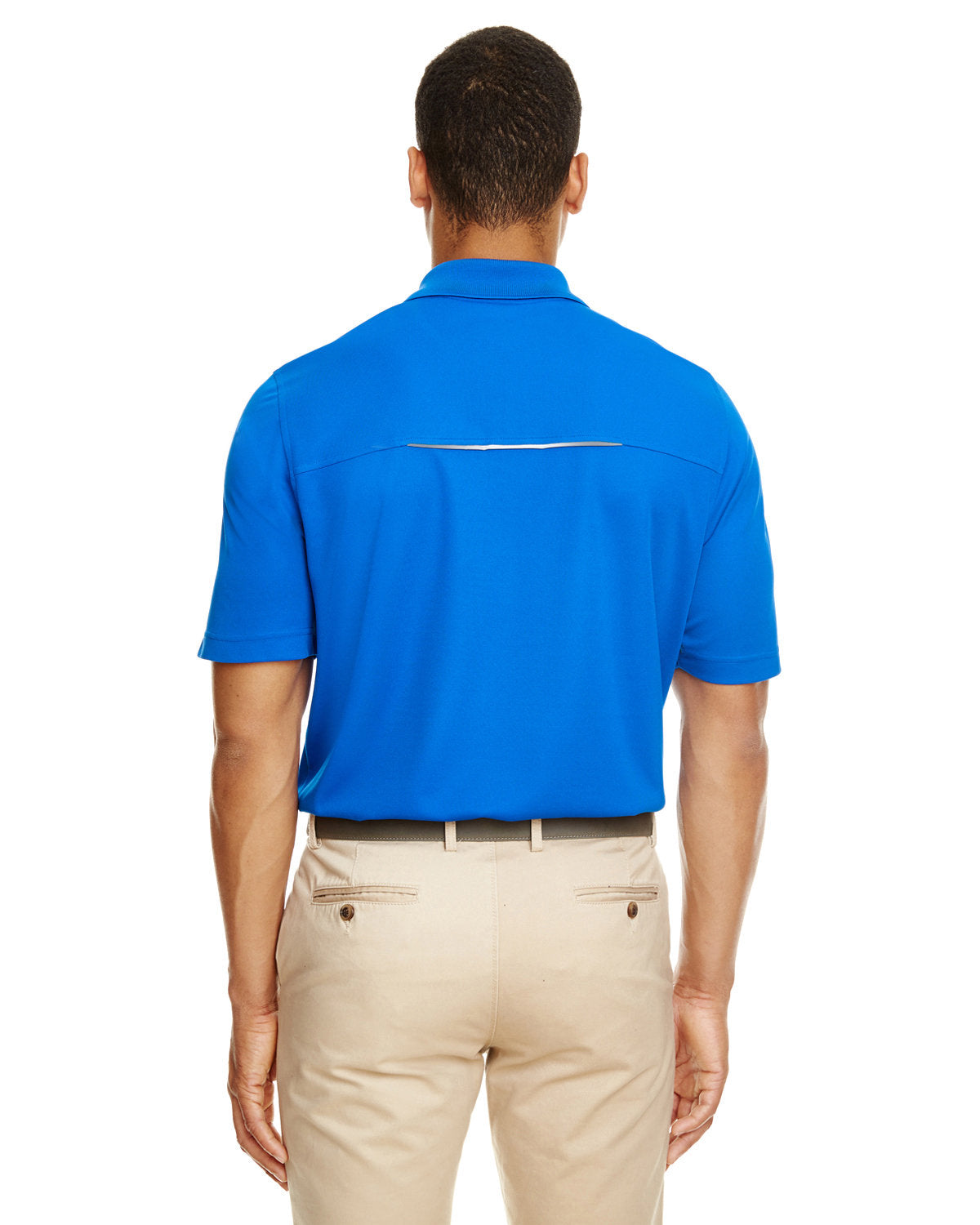Men's Radiant Performance Piqué Polo with Reflective Piping