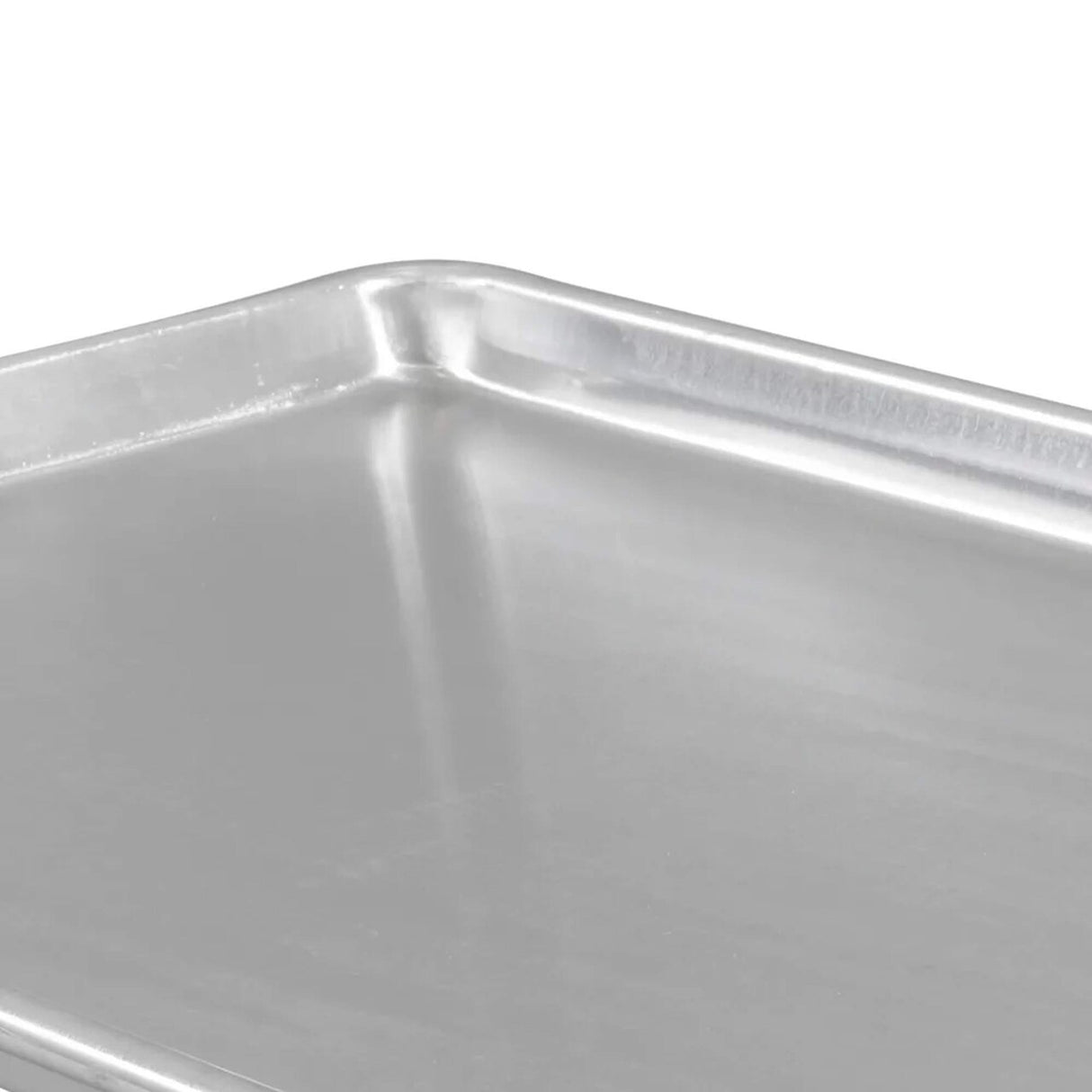 13" x 18" x 1" Half-Size Sheet Pan 18 Gauge Aluminum Wire Reinforced Edge