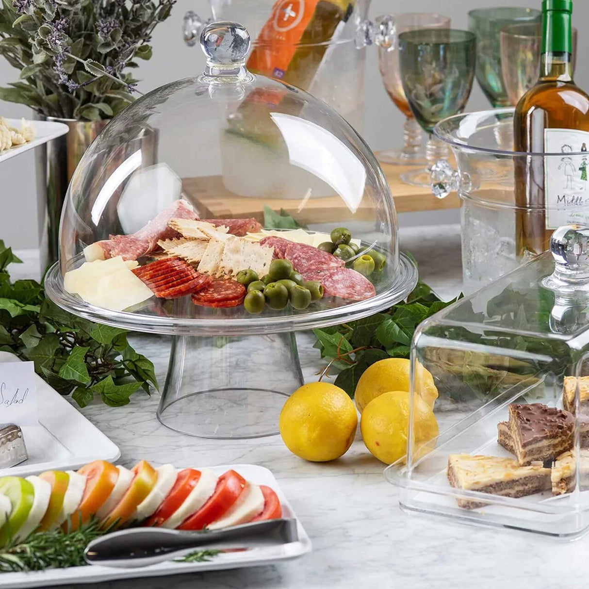 Clear Round Cake Dome Cover SAN Plastic