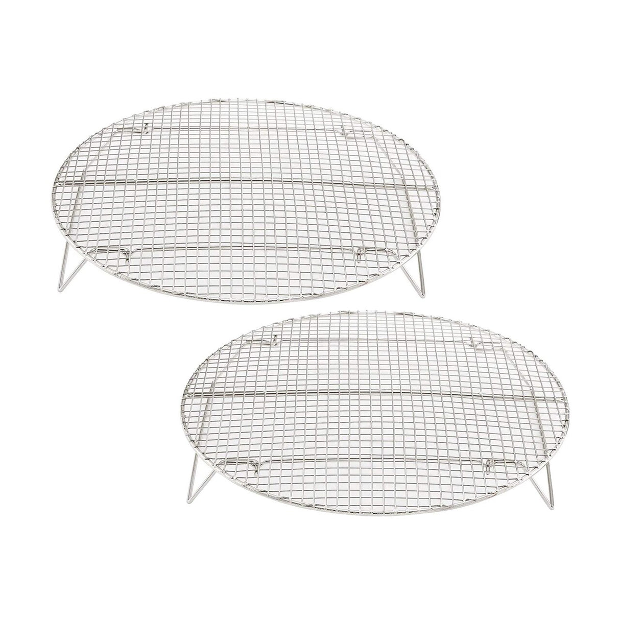 Nickel Plated Round Steamer Rack 17.75 Inch Diameter
