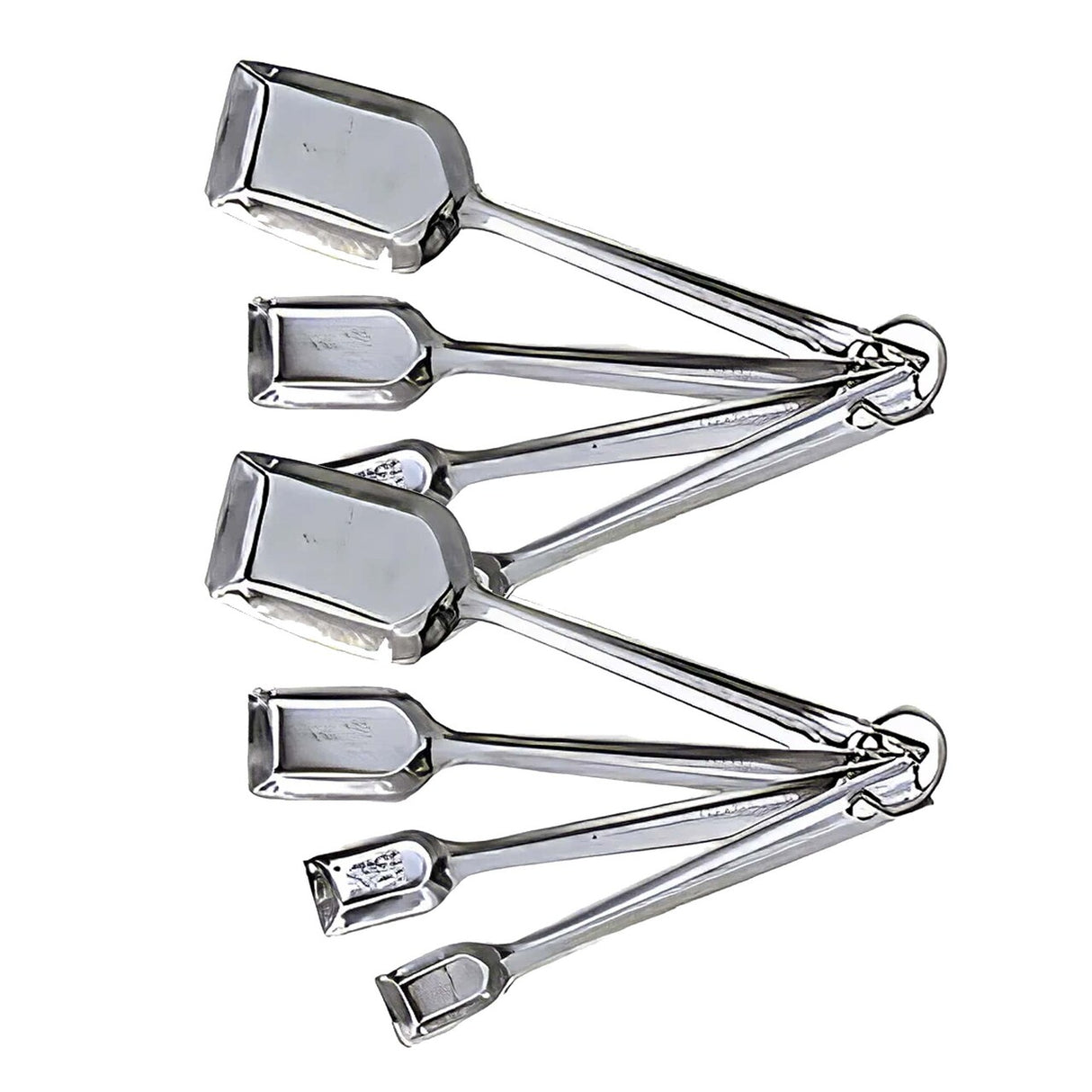 4 Piece Measuring Spoon Set Stainless Steel Shovel Style