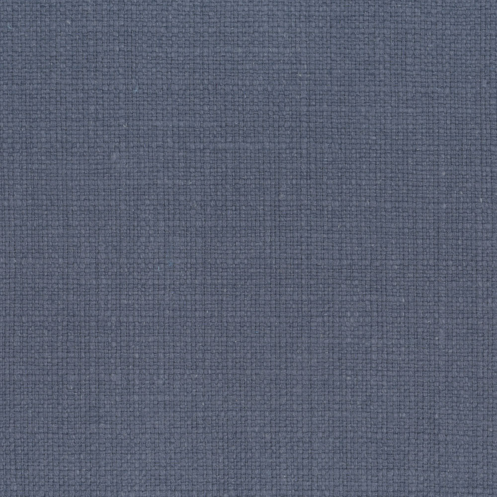 Protege Blue Indigo Linen Cotton Slub Linen Cotton Fabric - Blue Indigo Slub Texture, 54" Width (1 Yard)