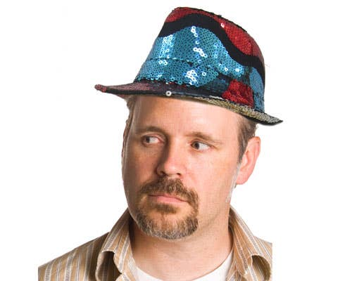 Tri Color Sequin Hat