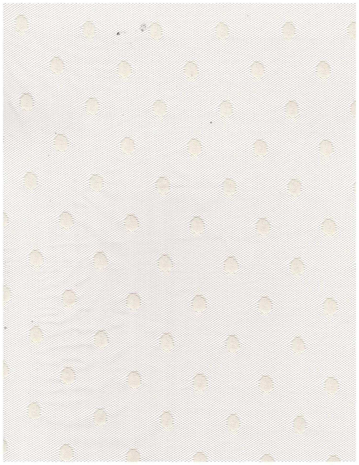 1 Yard Polka Dot Lace Mesh Solid Fabric, 58/60? Wide Nylon Spandex Blend