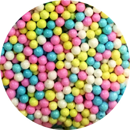 Multi Color 3-4MM Sugar Pearls - 3.6 Ounce Bottle