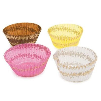 Assorted Gold Spiral Mini Baking Cups - 1,000 Count