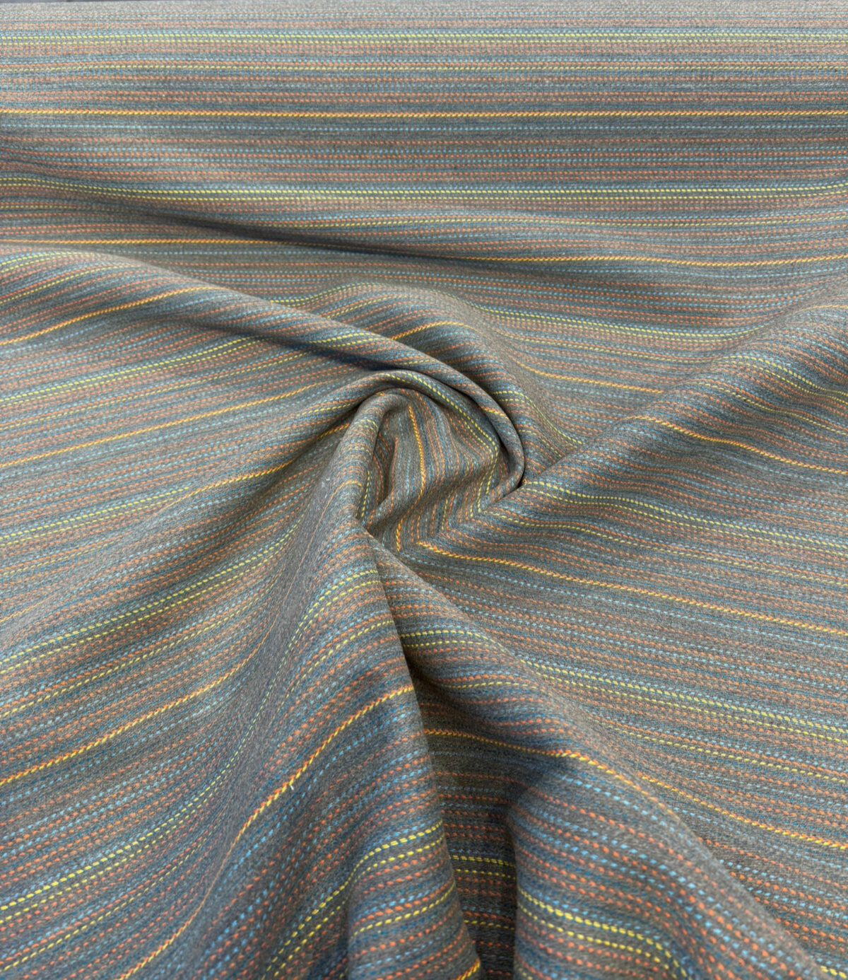 Sunbrella Achiever Acrylic Fabric - Aloe Stripe, Vertical Stripes, 54" Width (1 Yard)