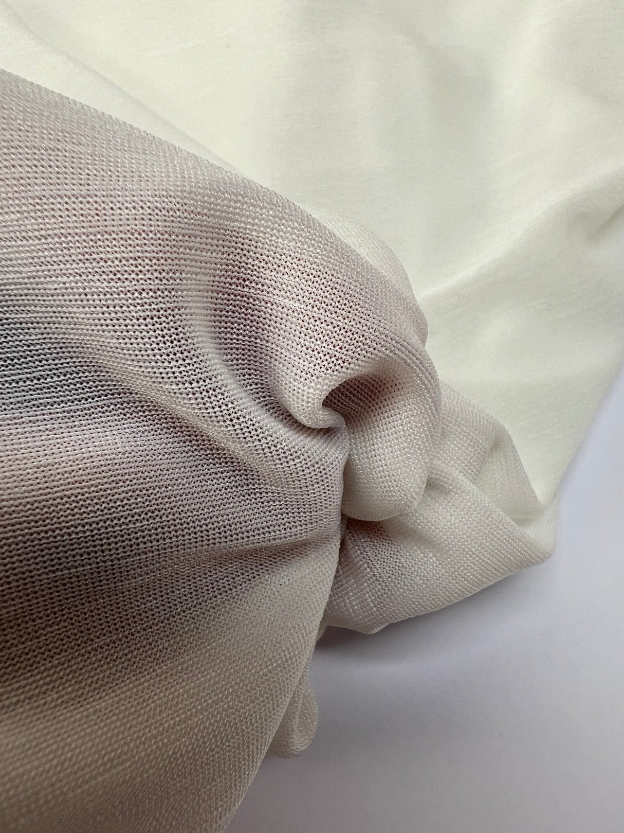 Polyester Knitted Fabric White Green