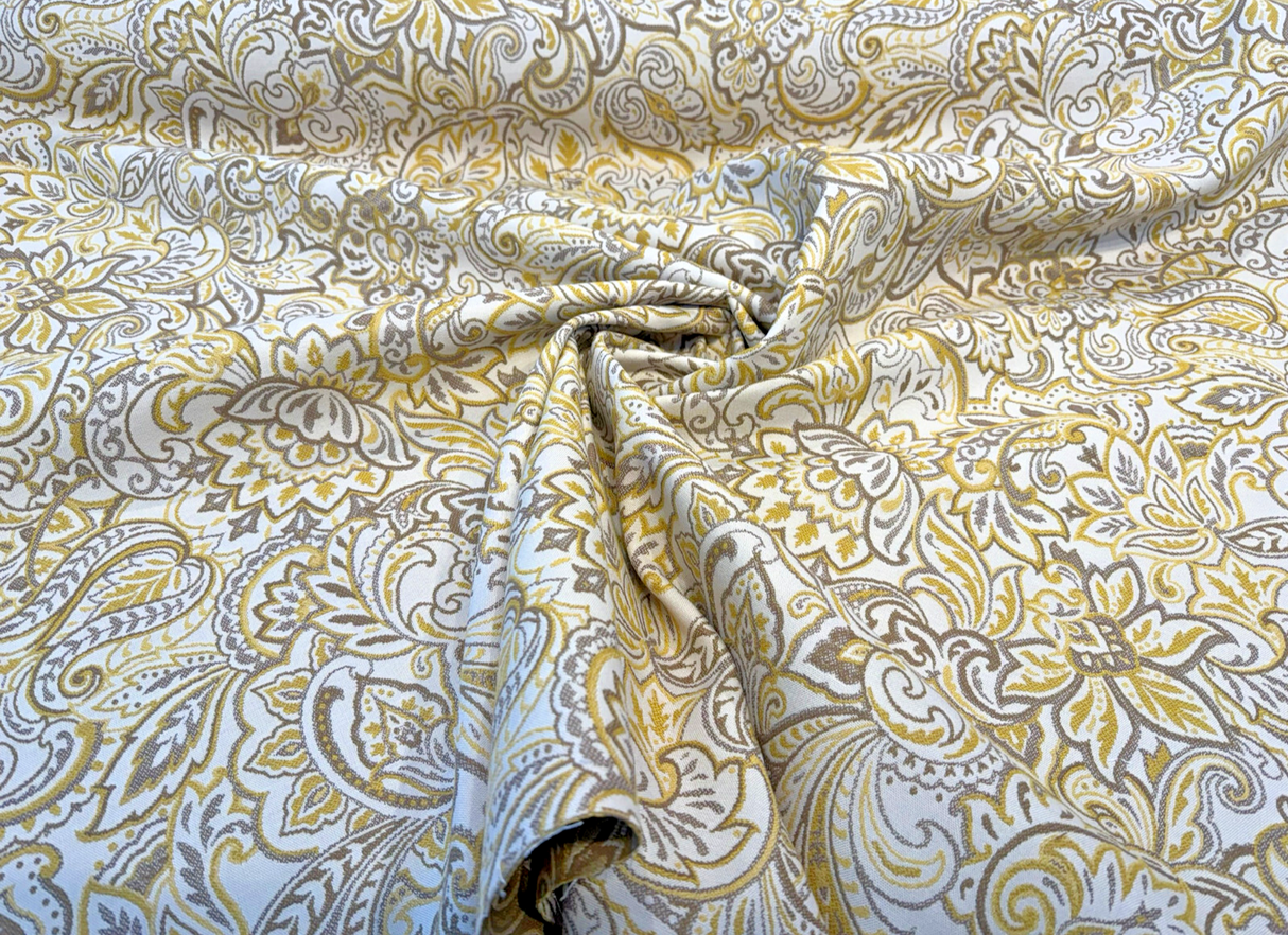 Tamara Acrylic Fabric - Nugget Paisley Floral, 54" Width (By The Yard)