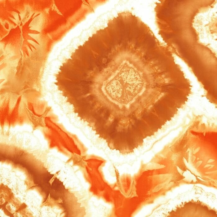 Printed Spandex Tie Dye Palm Fabric
