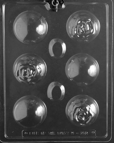Rose Cocoa Bomb/Bath Bomb Chocolate Mold - LPZM008