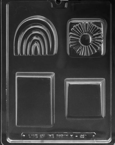 Sun Rainbow and Bars Chocolate/Soap Mold