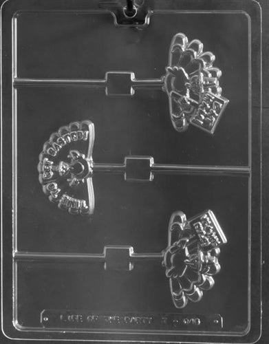 Funny Turkey Sayings Lolly Chocolate Mold - LPT046