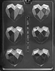 Geometric Heart for Cocoa Bombs Chocolate Mold