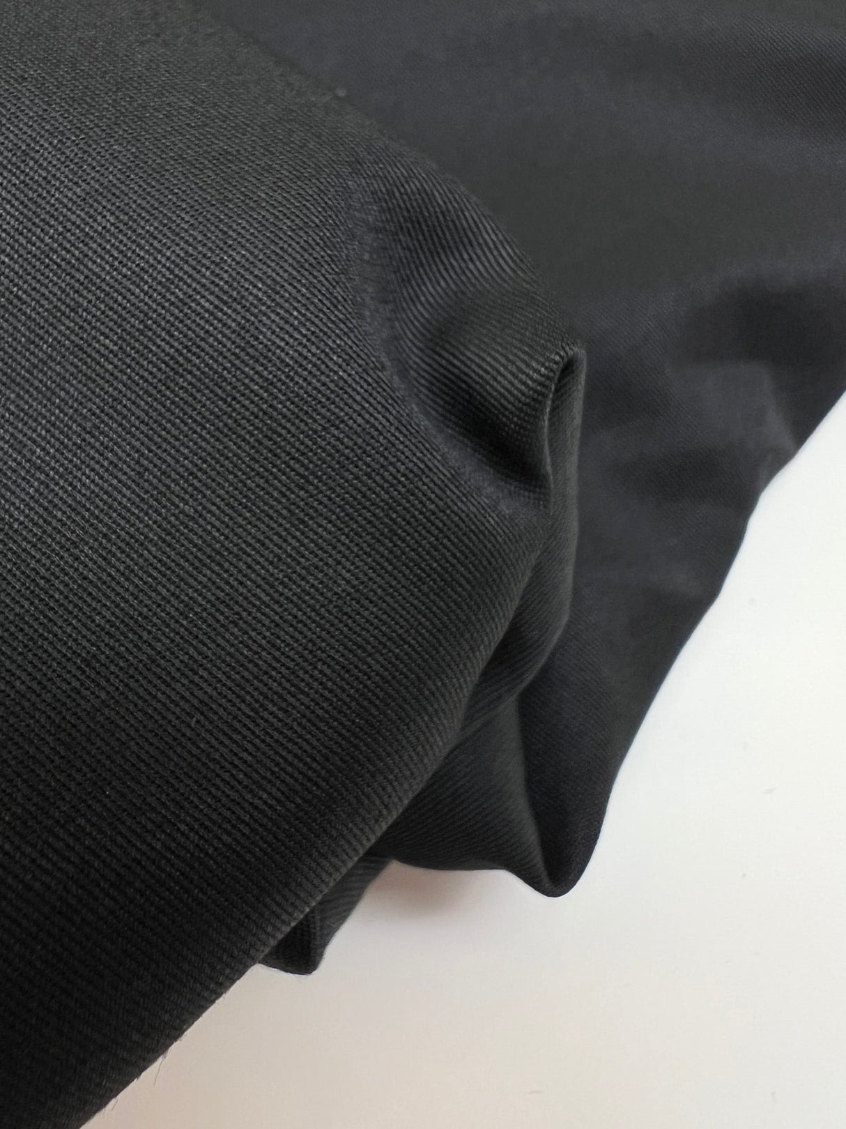 Cotton Gabardine Fabric Black