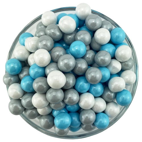 Holiday Sixlets - 10MM Pearl - 2 Pound Bag