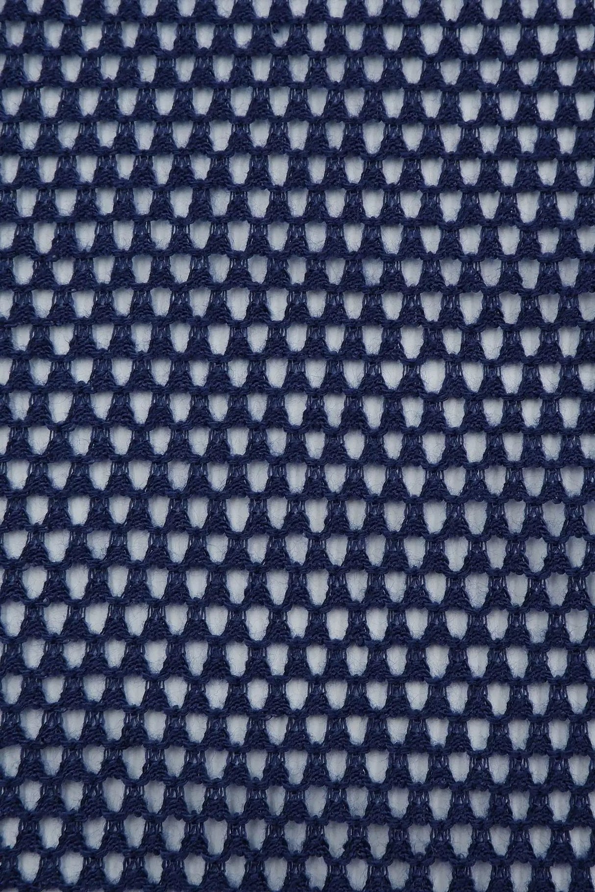 Pointelle Mesh Solid Fabric 1 Yard Navy Dark Soft Stretch Lightweight 58/60" Wide