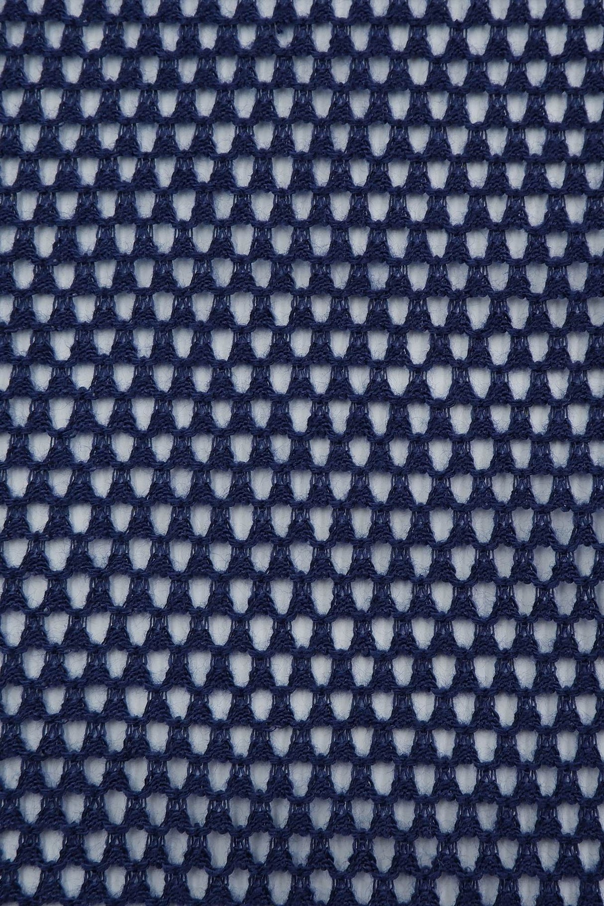 Pointelle Mesh Stretch Knit Navy