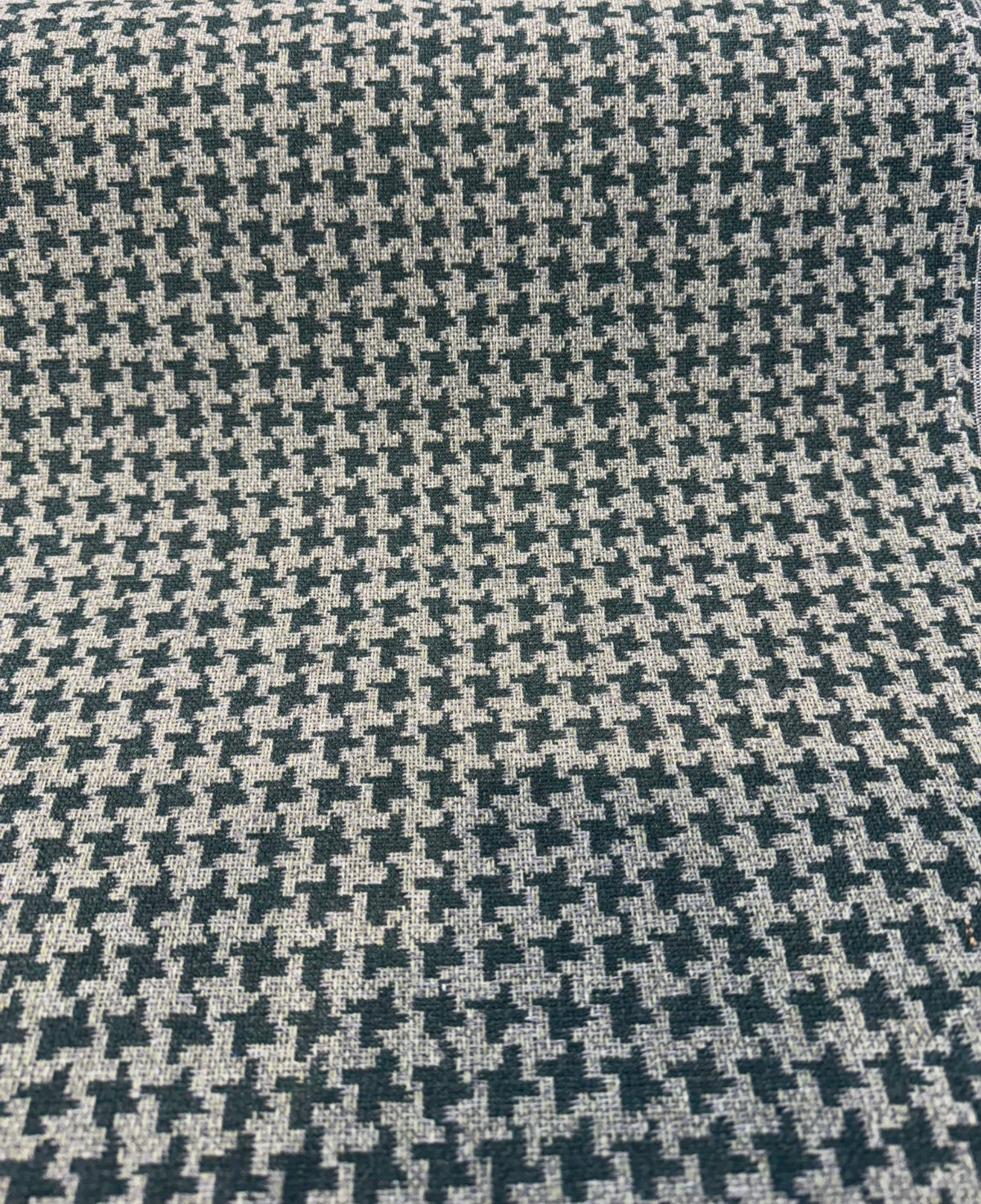 Sunbrella Hound Glen Acrylic Fabric - Green Houndstooth Inspired, 54" Width (1 Yard)