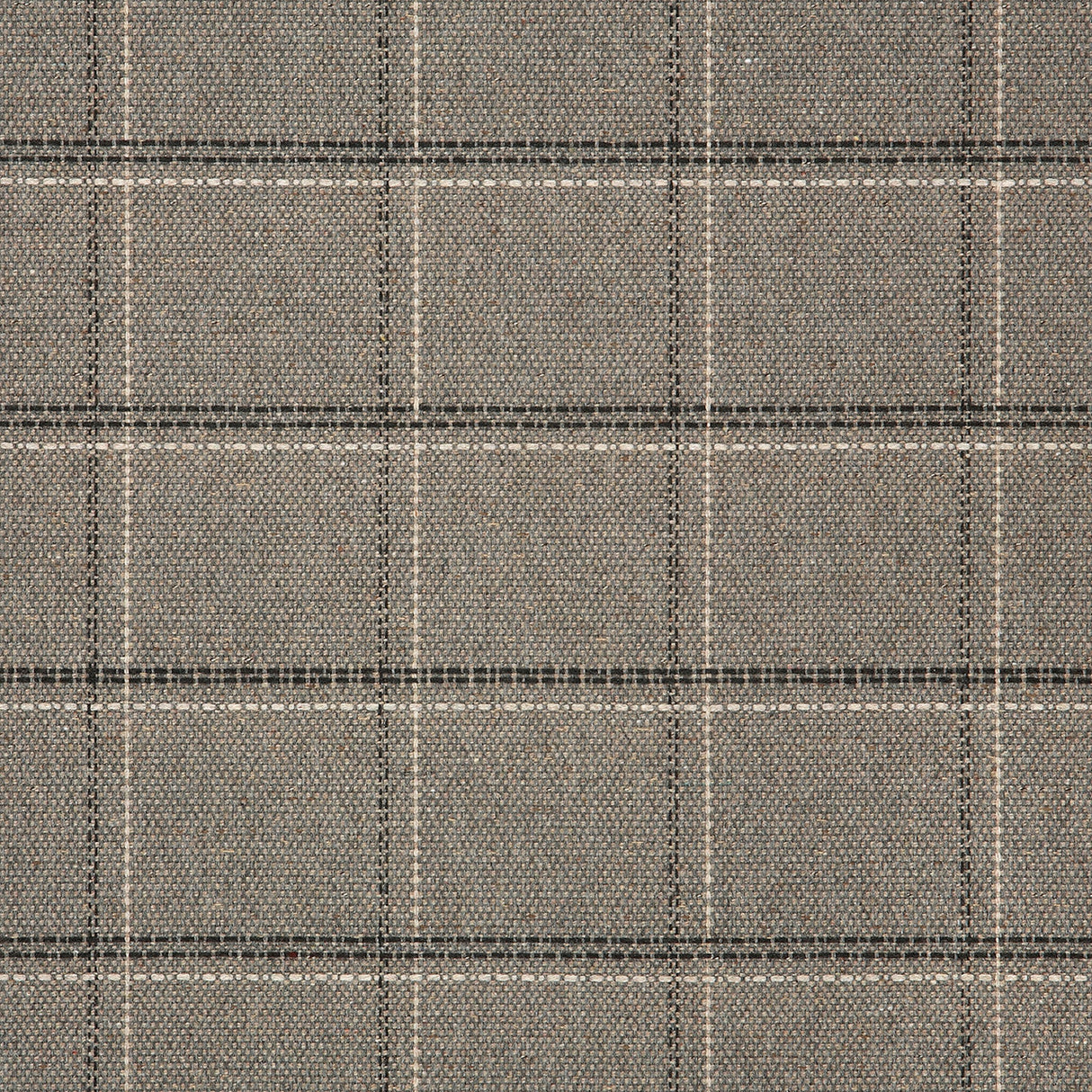Sunbrella Hunt Greystone Retweed Acrylic Fabric - Greystone Plaid, 54" Width (By The Yard)