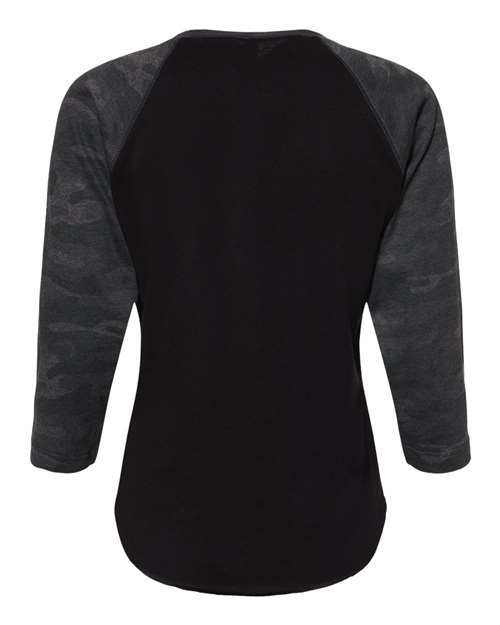 মহিলাদের বেসবল ফাইন জার্সি থ্রি-কোয়ার্টার স্লিভ টি-শার্ট