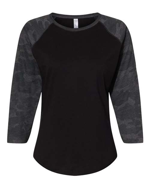 মহিলাদের বেসবল ফাইন জার্সি থ্রি-কোয়ার্টার স্লিভ টি-শার্ট