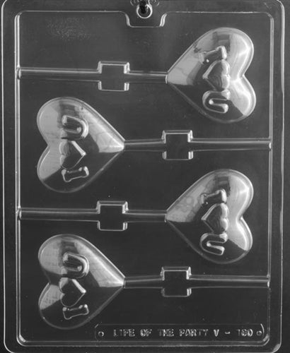 I Heart You Lolly Chocolate Mold - LPV180