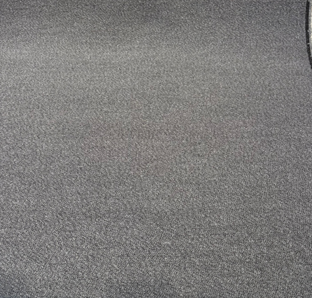 Sunbrella Outdoor Boucle Twist II Acrylic Fabric - Smoke Black Gray Boucle Texture, 54" Width (By The Yard)